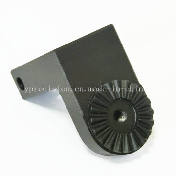 Kundenspezifische maschinell bearbeitende Aluminiumerzeugungs-mechanische Teile mit schwarzer Anodisierung